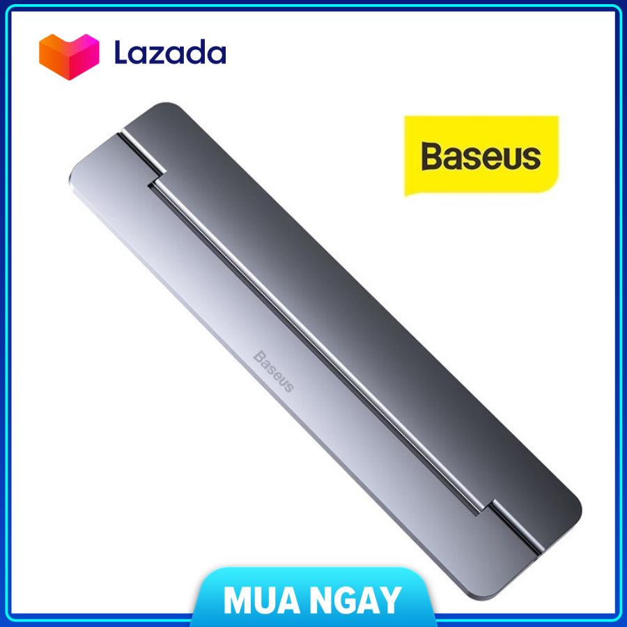 Giá đỡ laptop Baseus nhôm tản nhiệt Macbook Papery Notebook Holder siêu mỏng dạng kickflip cho laptop Baseus SUZC-0S