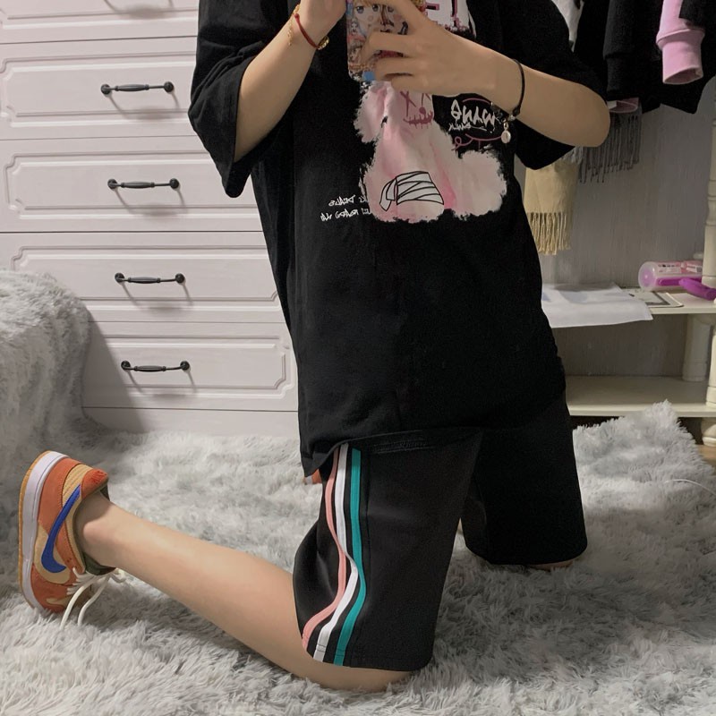 Quần đùi unisex cotton 3 sọc cho nam và nữ Quần Shorts 3 Sọc Nhiều Màu Unisex, Quần Đùi Nữ Thể Thao