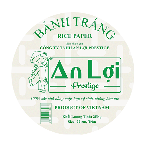 [HCM]BÁNH TRÁNG thương hiệu AN LỢI  250g dạng tròn 22 cm (chuyên cho các món cuốn)