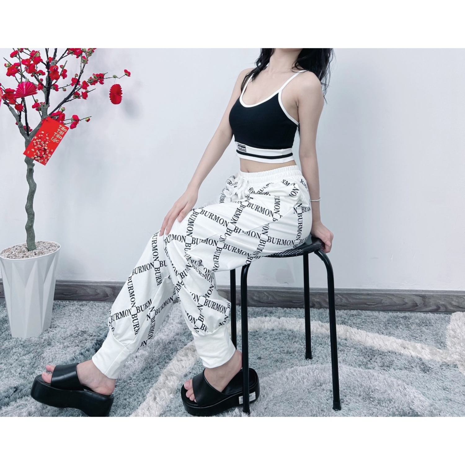 Quần Jogger in caro Nữ/ Quần Jogger Nữ/ Thời Trang Cocolu Giá Rẻ