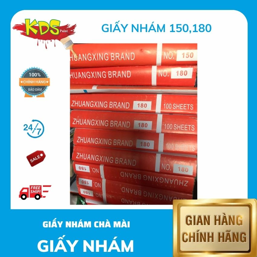KDS PAINT 100 tờ giấy nhám chà tường,gỗ làm nhẵn mặt phẳng