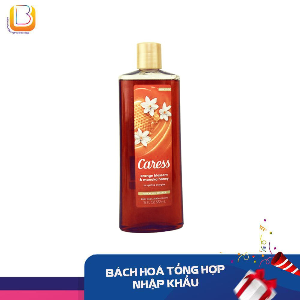 Chai sữa tắm caress orange blossom & manuka honey 532ml mỹ