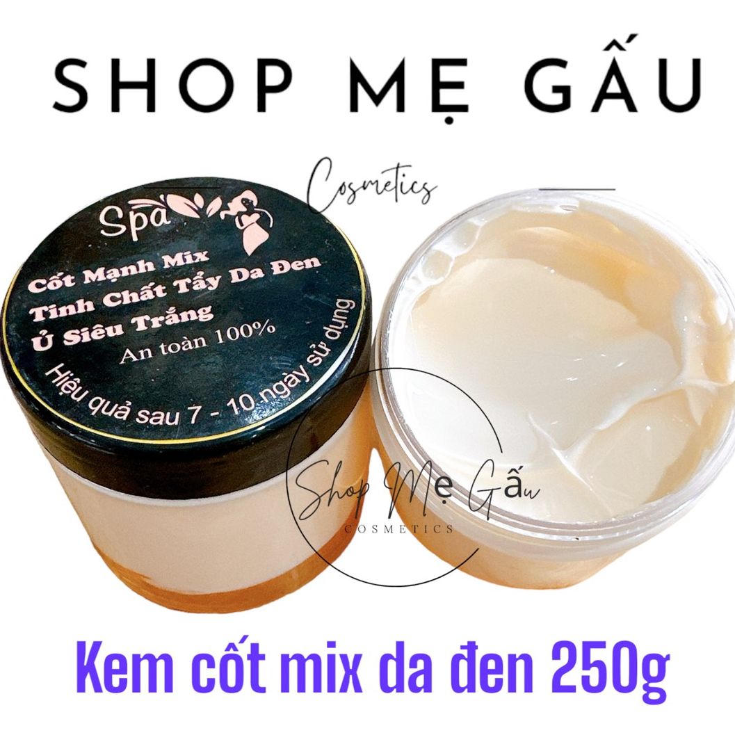 KEm cốt 2 tầng 250g mix tẩy da đen