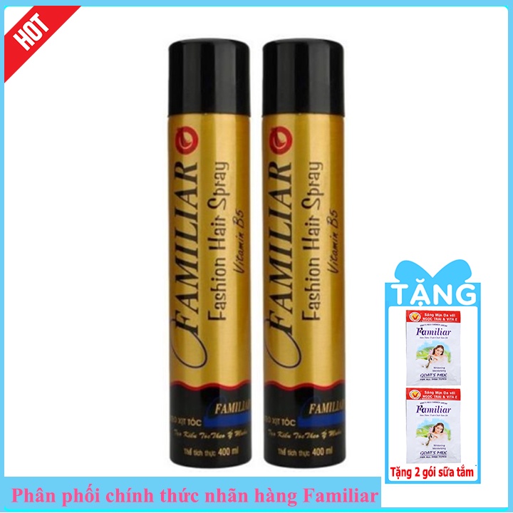 Gôm xịt tóc cứng Familiar 200ml; 400ml