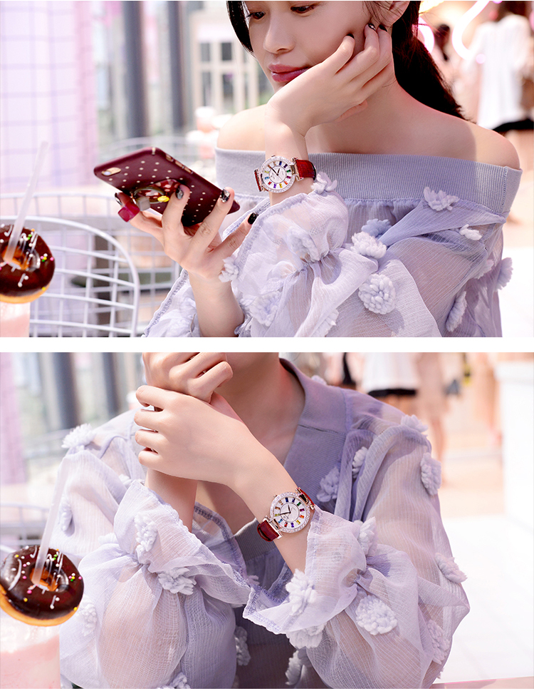 Đồng hồ nữ KING TIME Đính Đá Ruby Rainbow - Mặt to nổi bật, , Đồng hồ nữ hàn quốc, Đồng hồ nữ thời trang, Đồng hồ nữ chống nước, Đồng hồ nữ đẹp, Đồng hồ nữ thể thao 6