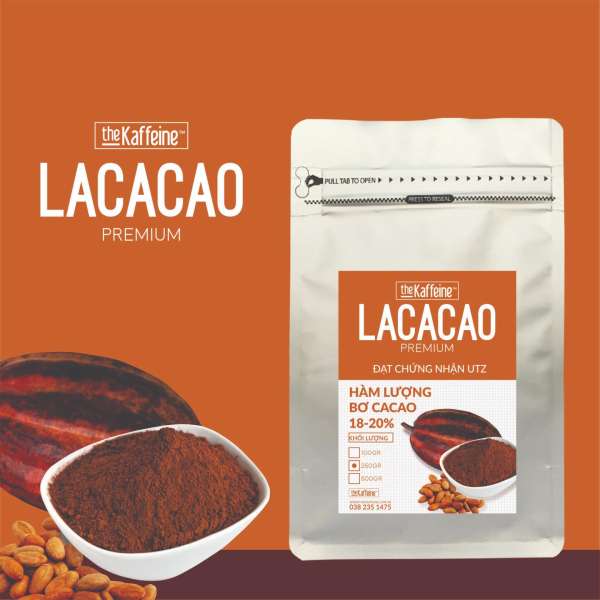 Bột cacao nguyên chất lacacao premium 250g- the kaffeine