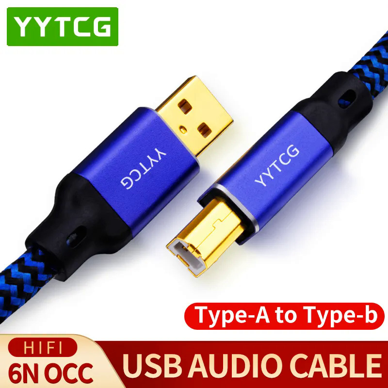 YYTCG Hifi USB Cable DAC A-B A-C A-A C-B C