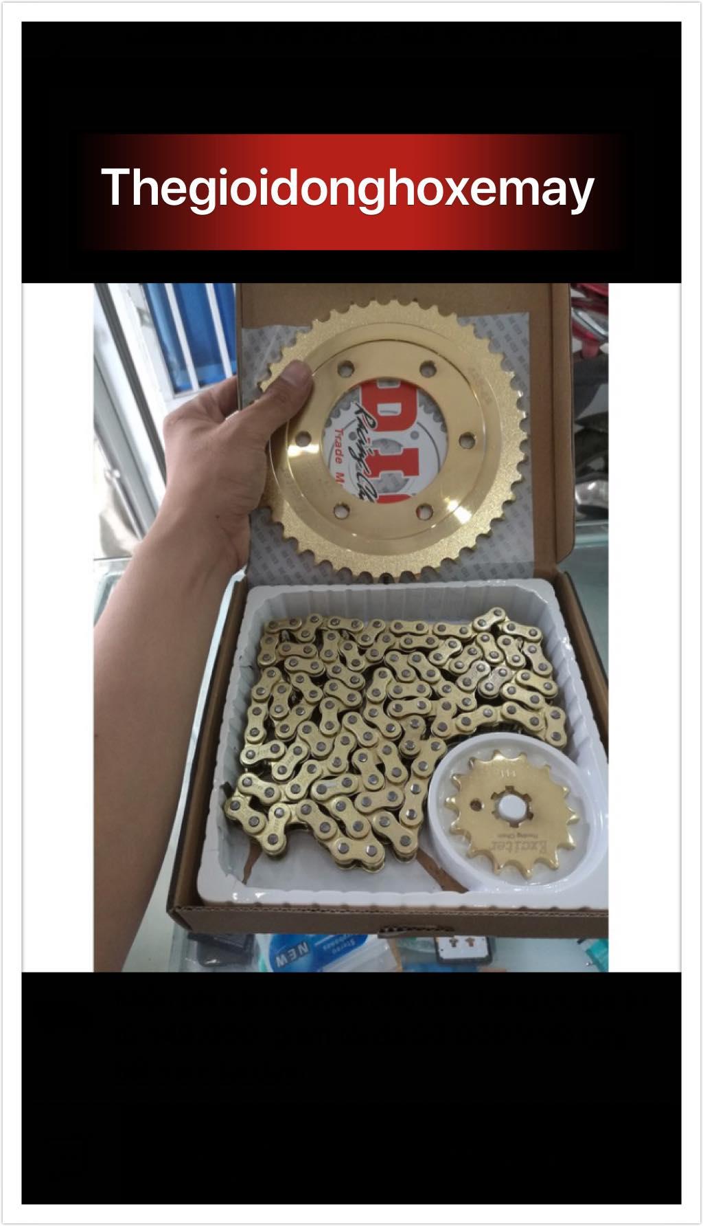 Bộ nhông sên dĩa Vàng DID thái cho Exciter 150