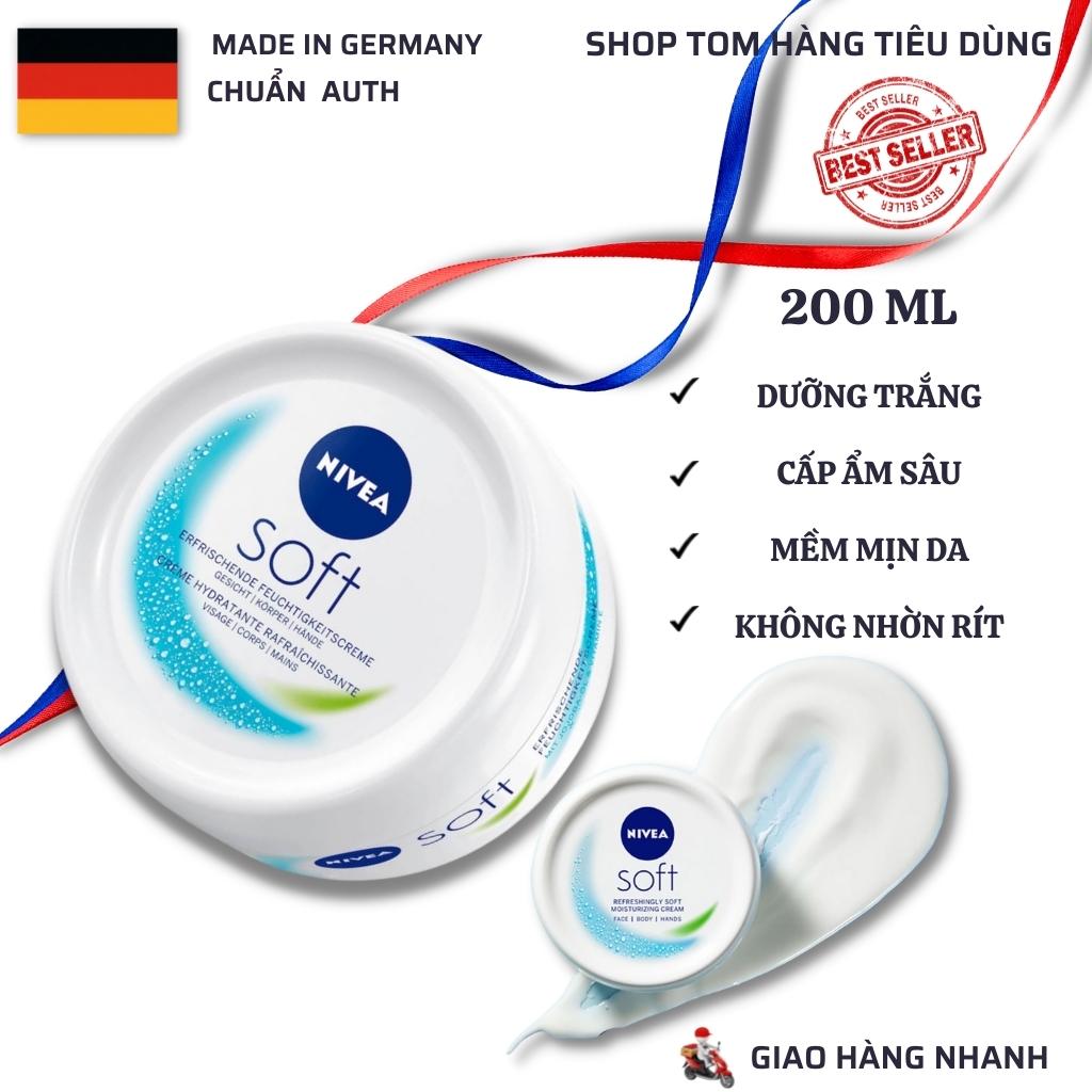 Kem dưỡng ẩm nivea soft 200ml đức