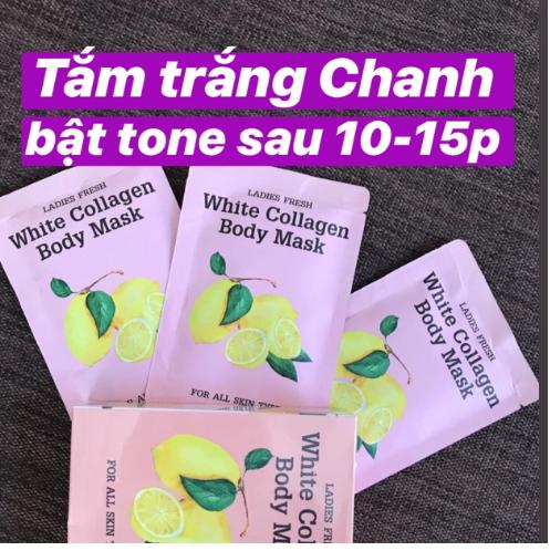kem Tắm Trắng toàn thân body Chanh Qlady trắng da sau 15 phút