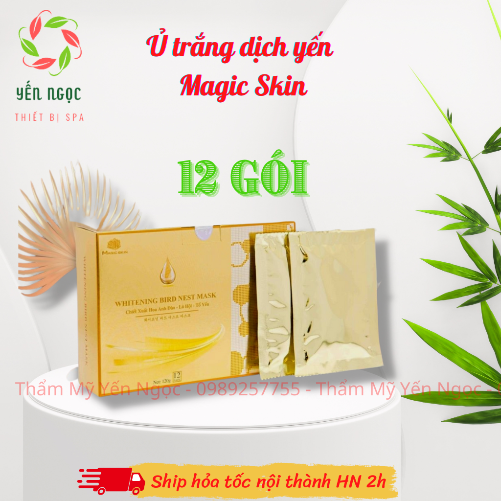 Ủ trắng dịch yến Magic Skin hộp 12 gói