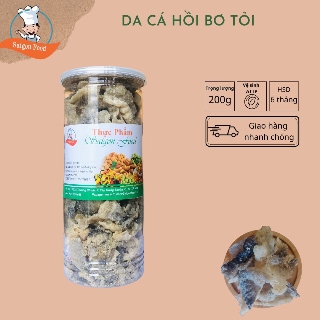 Da Cá Hồi Bơ Tỏi Siêu Ngon SAIGONFOOD 200g