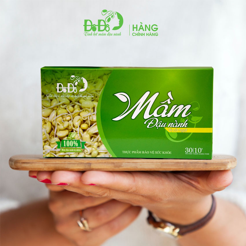 Mầm đậu nành Đô Đô hộp 30 gói 10g hàng chính hãng