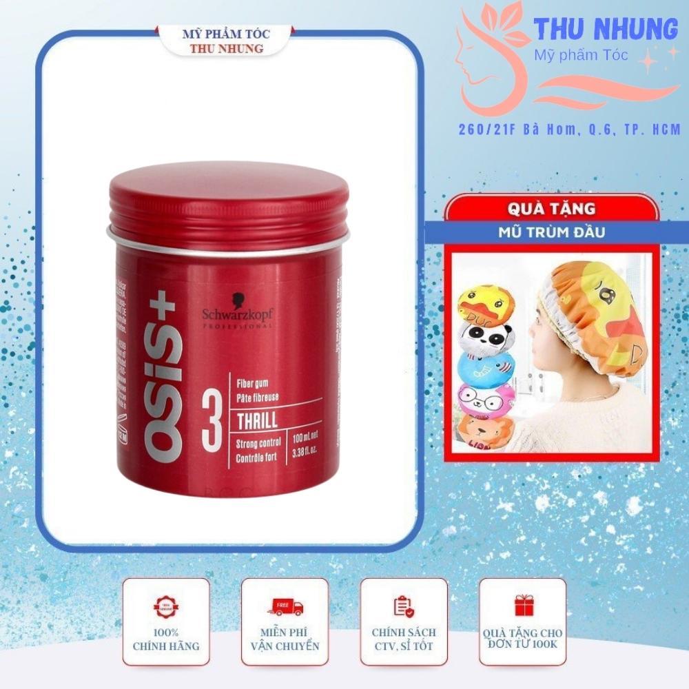 [+tặng mũ trùm][HCM]Sáp tạo kiểu tóc Schwarzkopf OSiS+ 3 Thrill 100ml