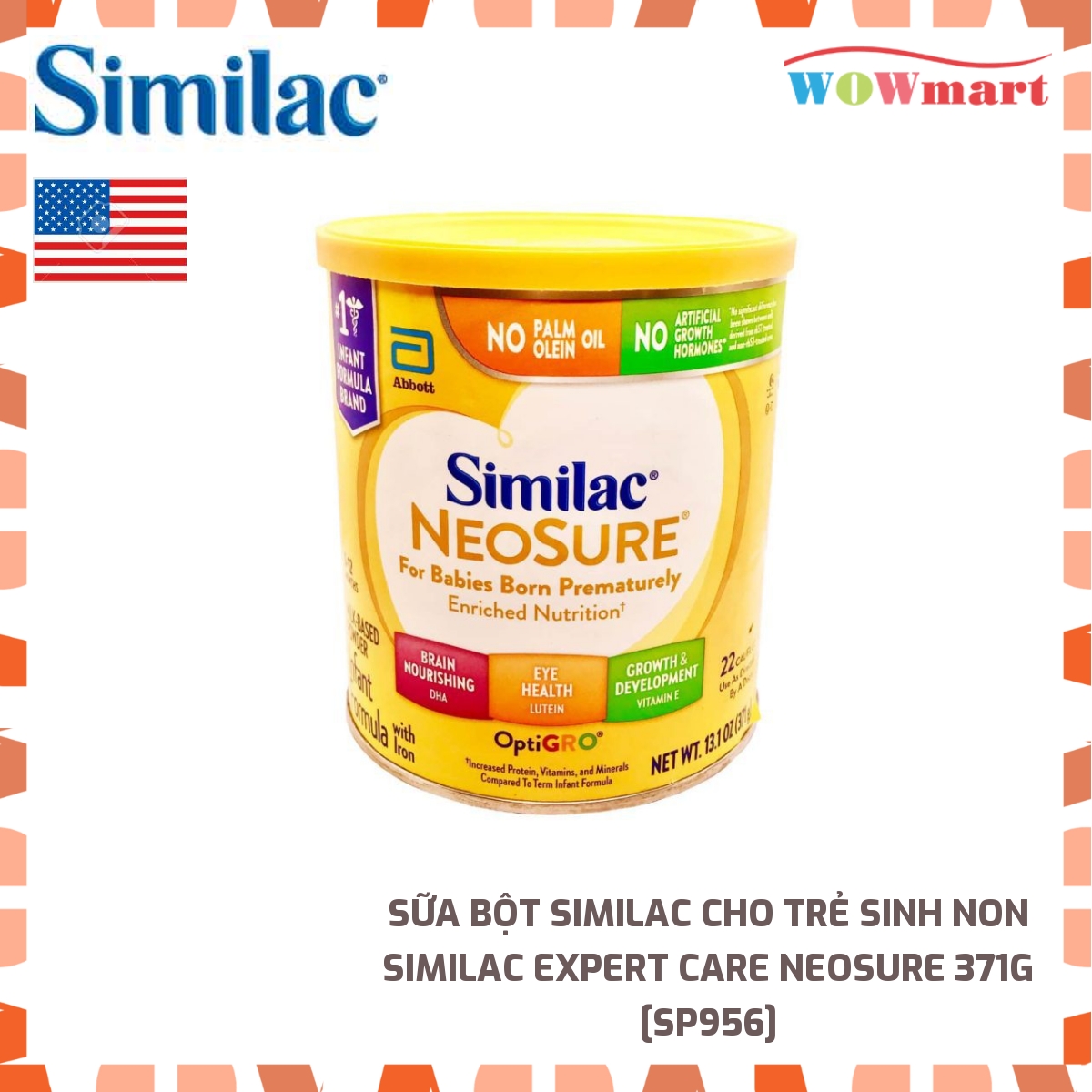 HCMSữa bột Similac cho trẻ sinh non Similac Expert Care Neosure 371g MỸ
