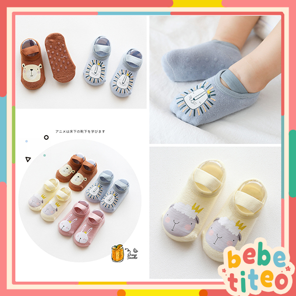 Tất Vớ Hình Động Vật Dễ Thương Có Quai Cho Bé Trai, Bé Gái, Sơ Sinh, Trẻ Em Bebé Tí Tẹo TAT05