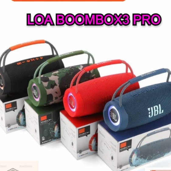 Loa JBL Boombox 3 Pro Loa Bluetooth Boombox 3 Pro Thế Hệ Mới Bass Mạnh Âm Thanh Lớn Cực Đỉnh Bluetooth 5.2, Thiết Kế Cực Đẹp Bảo Hành 12 Tháng