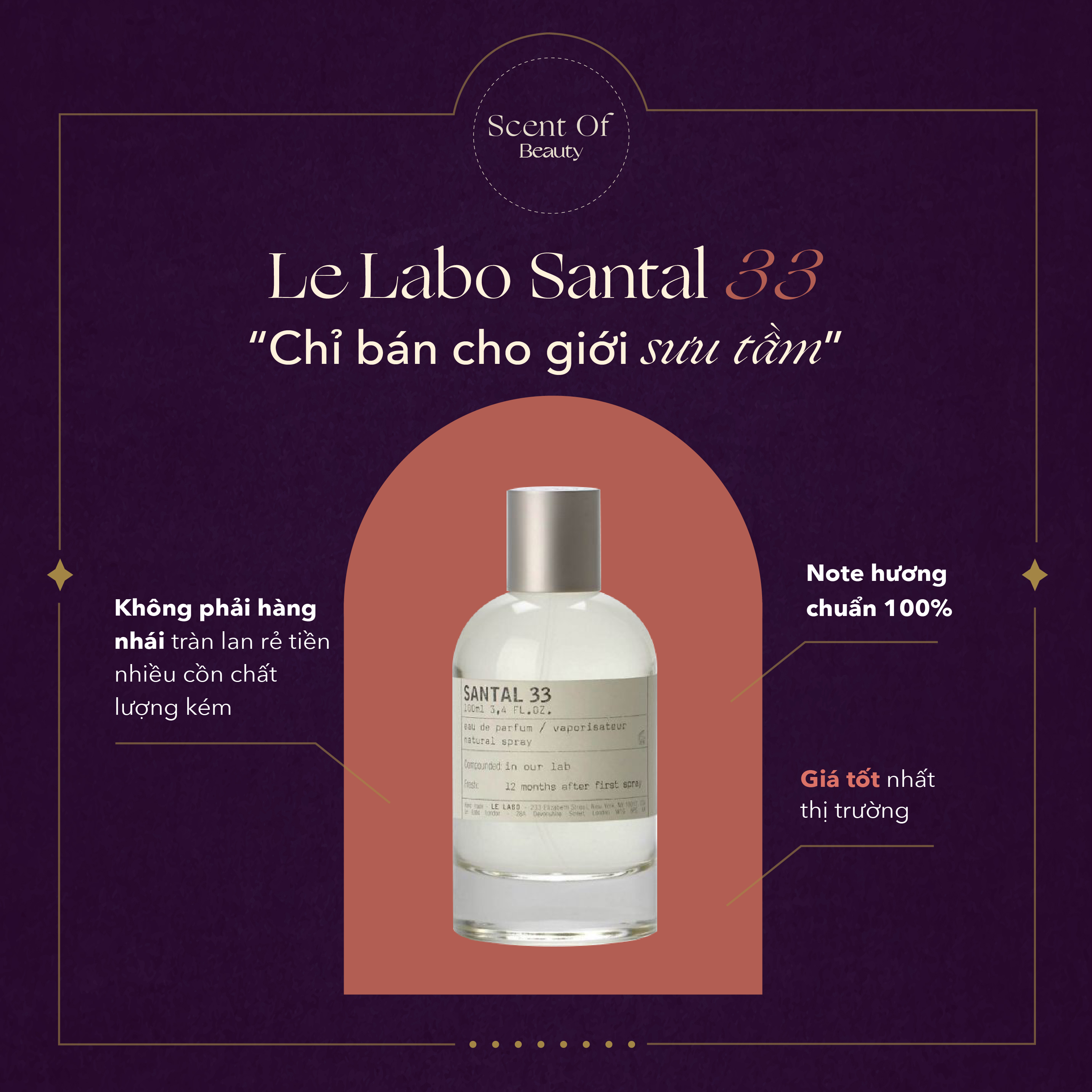 Nước hoa le labo - santal 33 10ml