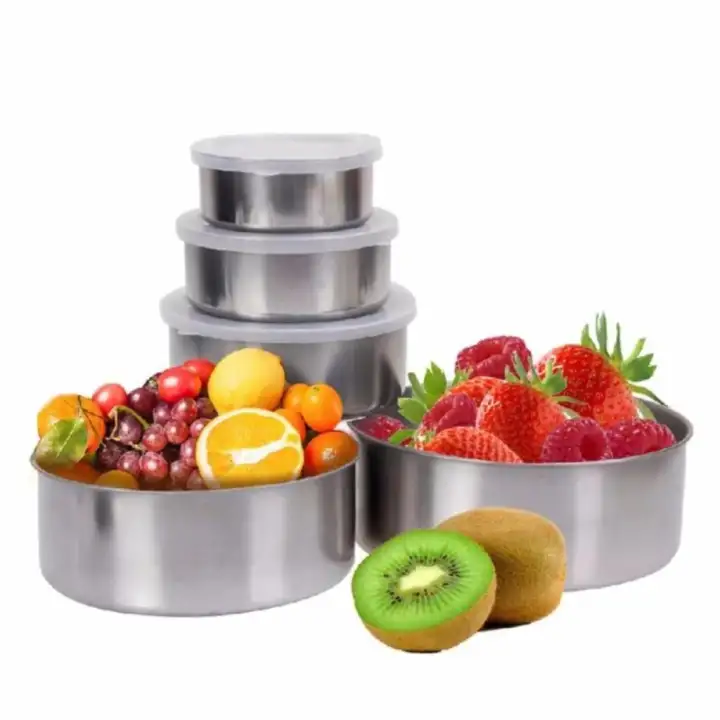 Bộ 5 Thố Inox Protect Fresh Box - Bộ 5 Hộp Đựng Thức Ăn Siêu Tiện ...