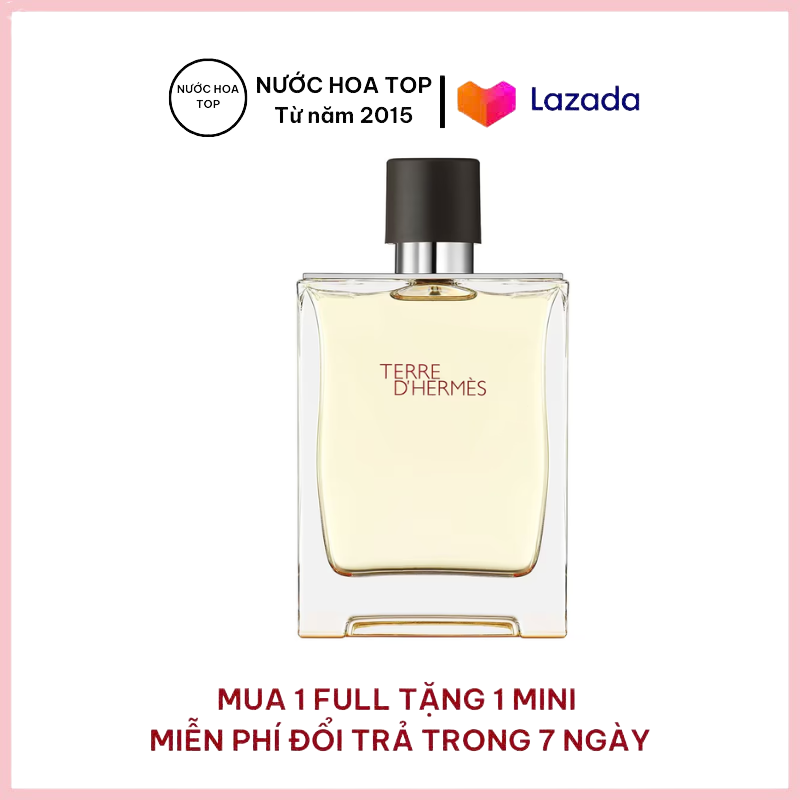 Nước hoa nam Terre d'Hermes 100ml_ Nam tính, Hấp dẫn, Phóng khoáng