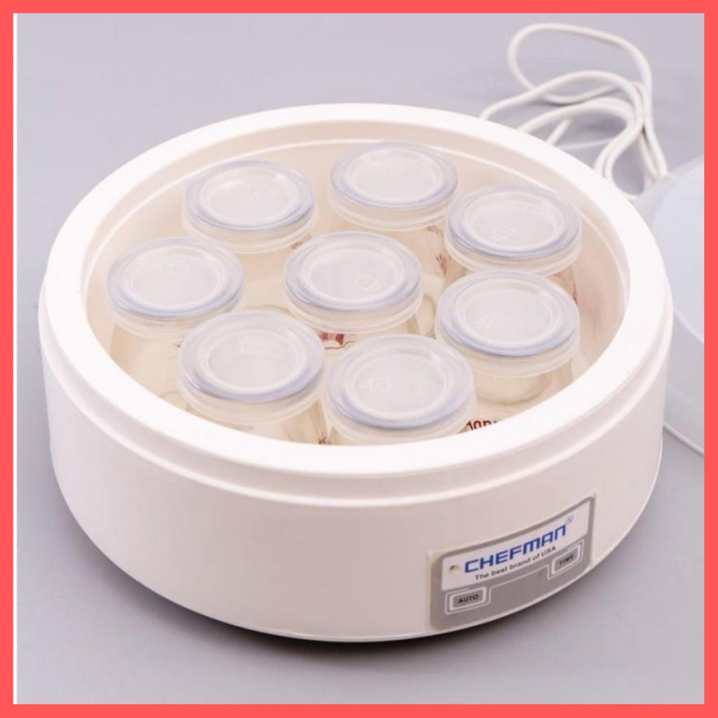 Máy làm sữa chua chefman 12 cốc thủy tinh cm- 311t