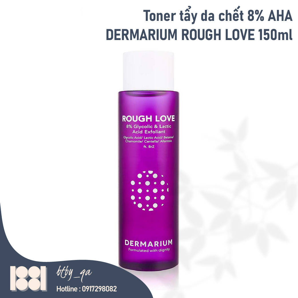 Toner tẩy da chết hóa học Dermarium Rough Love 8% AHA 150ml