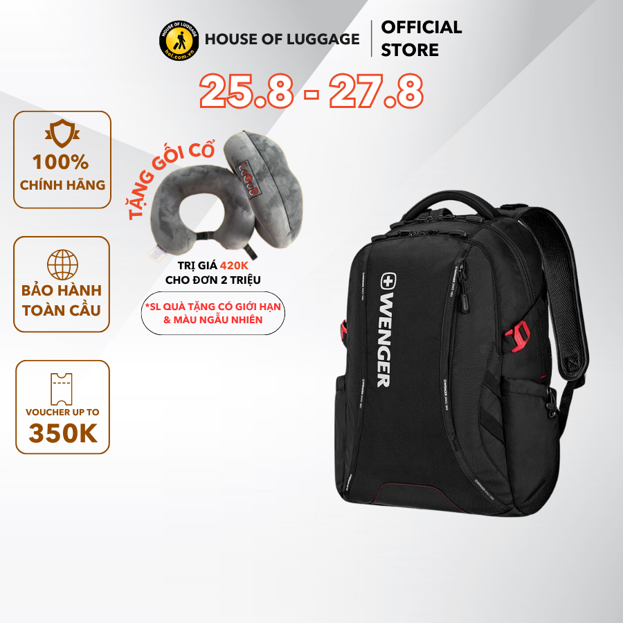 Balo laptop 15.6" swimmer pro wenger - thụy sĩ