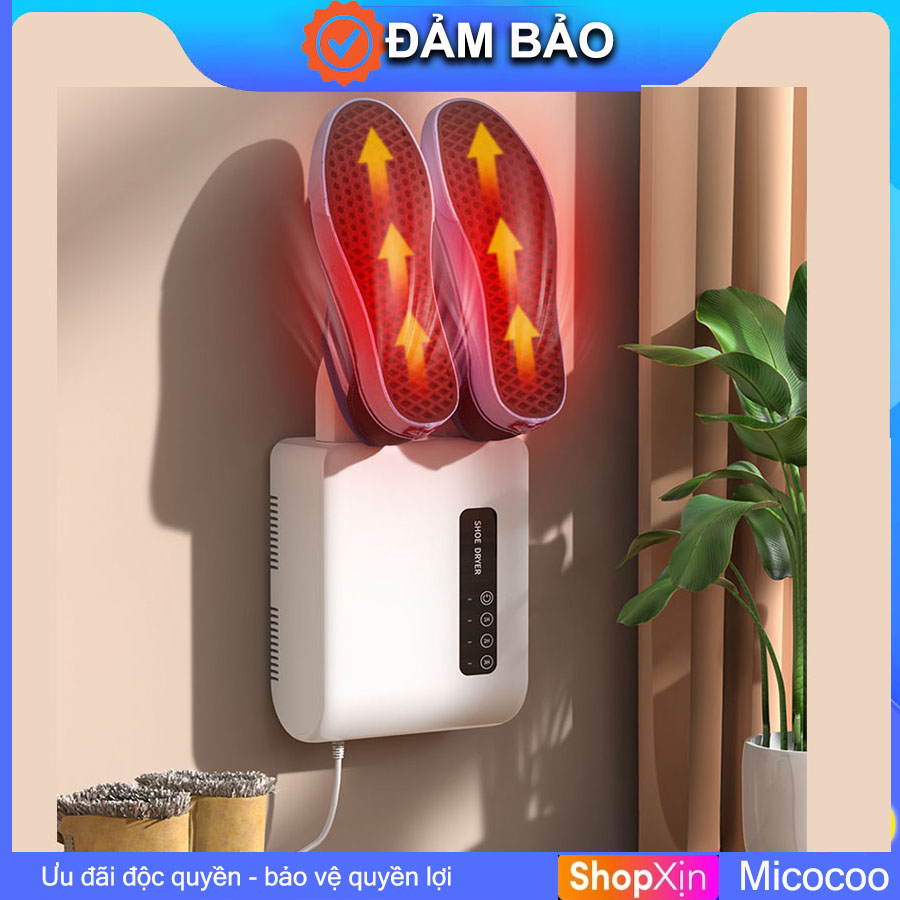 Máy Sấy Giầy Treo Tường và Khử Mùi Hiệu Quả , Máy sấy dày dán tường 2in 1 cho giày nhanh khô tiện dụng