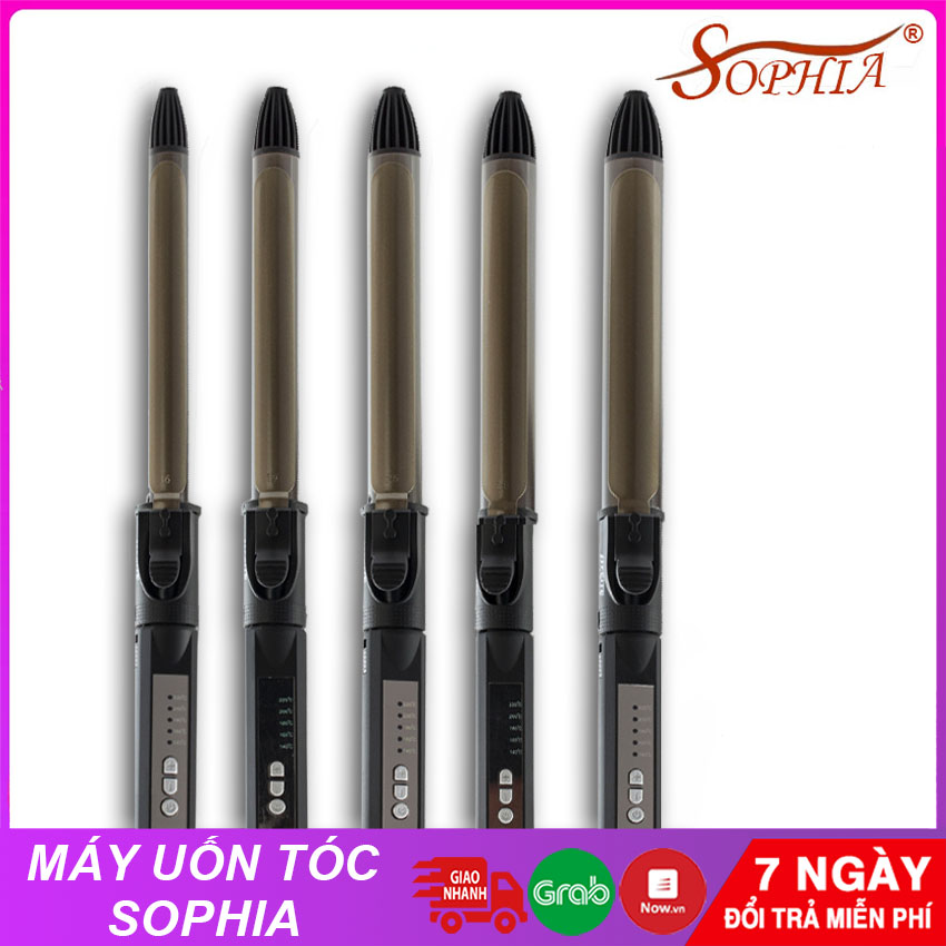 Máy Uốn Tóc Hàn Quốc Sophia Tùy Chỉnh Nhiệt Độ, Máy Làm Xoăn Nhiều Kích Thước Chuyên Nghiệp Dùng Cho Salon