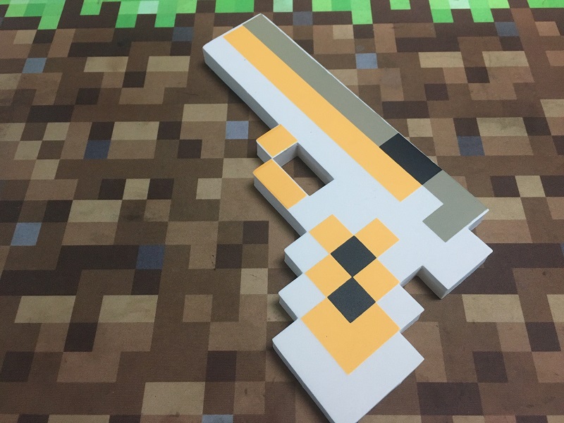Đồ chơi minecraft Sung lục xám