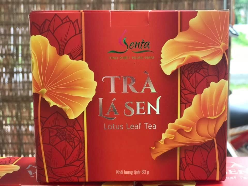 🎁 [FreeShip][SALE ƯU ĐÃI] Trà lá sen SenTa. Thanh lọc cơ thể, hạ mỡ máu, giảm mỡ trong cơ thể, hỗ trợ điều trị chứng bệnh béo phì. Hộp 80g