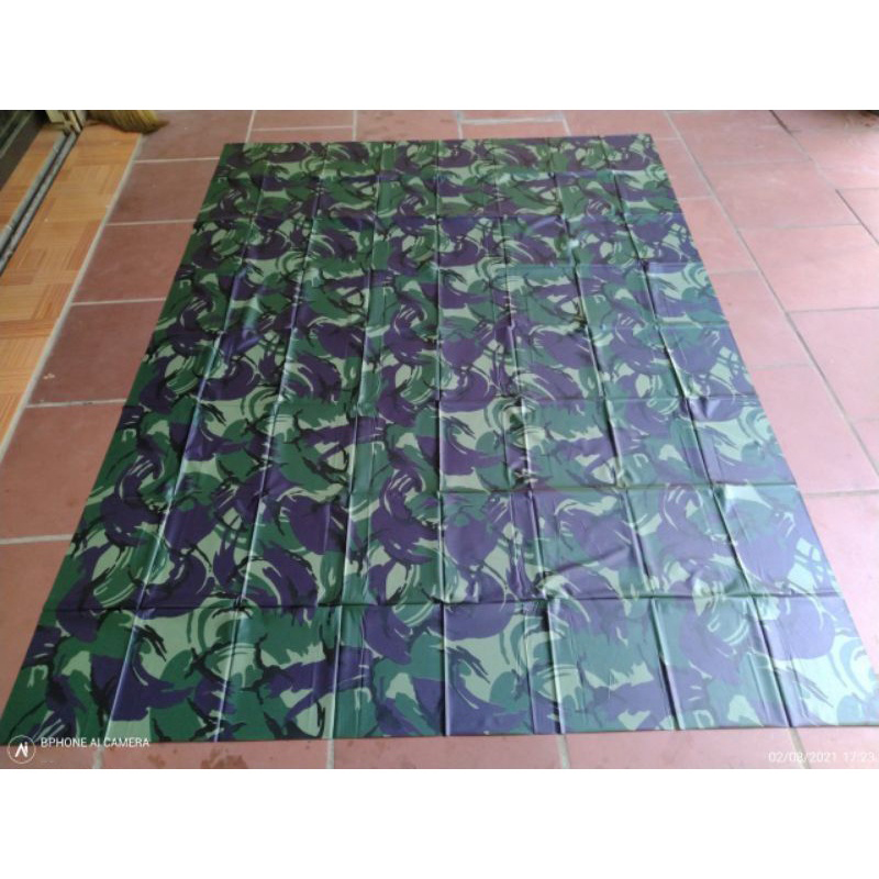 Tấm mưa nilon, tấm bạt trải đi phượt dã ngoại in loang kích thước 2m21m6 MÃ 07