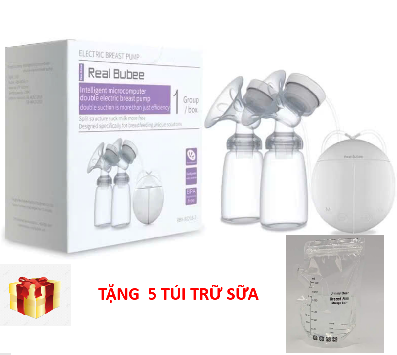 Máy hút sữa điện đôi Real Bubee , Điện đơn tích điện