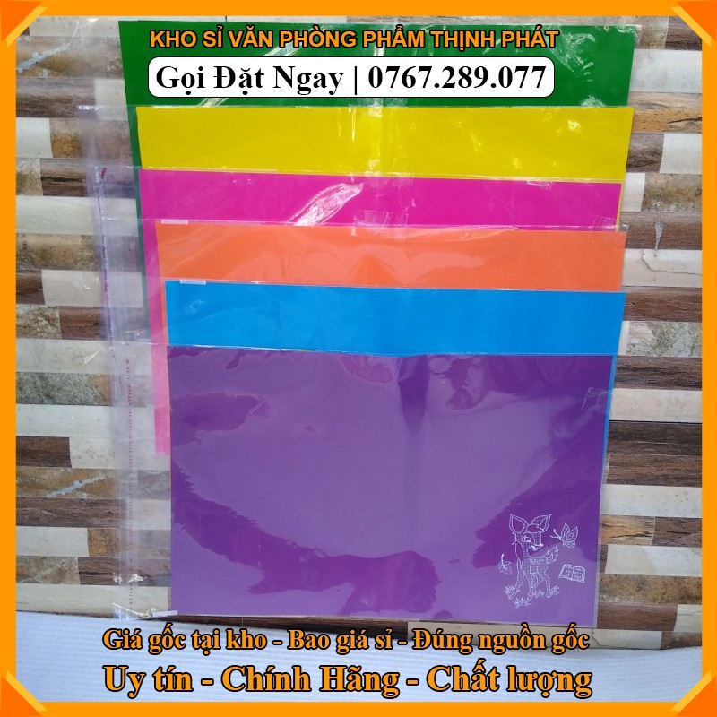 Giấy bao tập thủ công đủ màu . Loại tốt màu đẹp.