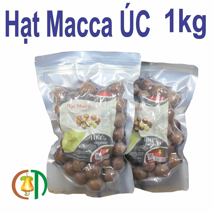 1KG HẠT MACCA ÚC LOẠI 1 SIZE 25/27 NHÂN GIÒN, NGON, KÈM KHÓA TÁCH