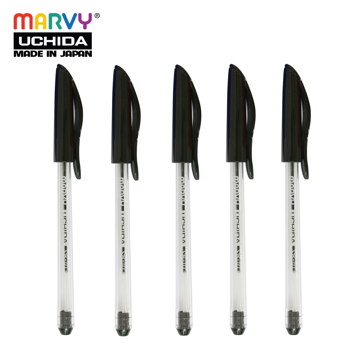 Combo 5 cây bút bi có nắp mực đức marvy sb10