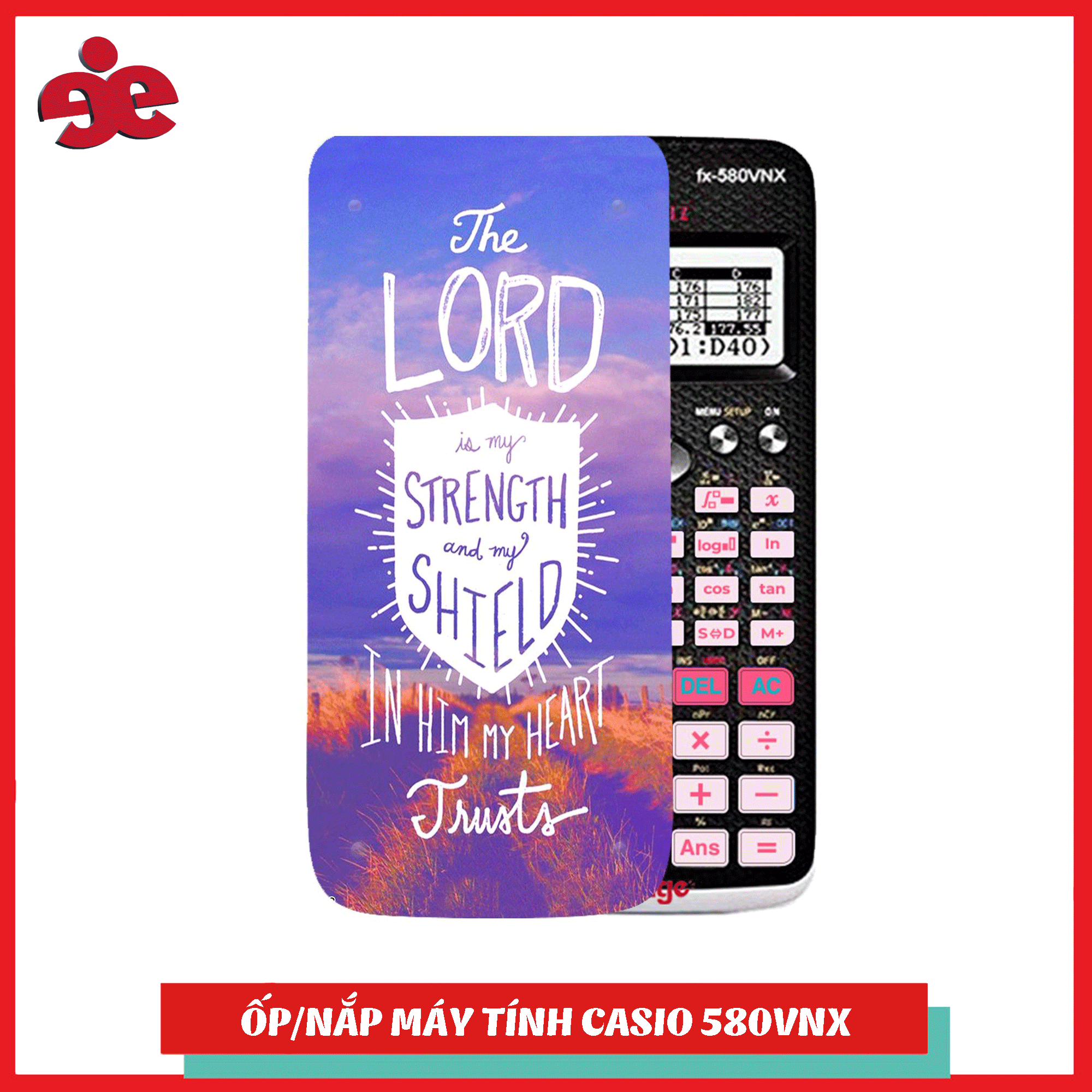 Ốp máy tính Casio FX 580 VNX Cute slogan 038