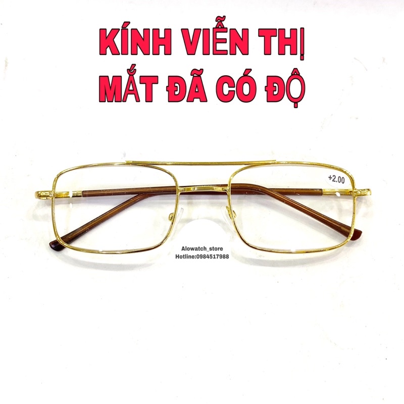 Kính viễn thị , lão thị , kính đọc sách gọng vàng giá rẻ