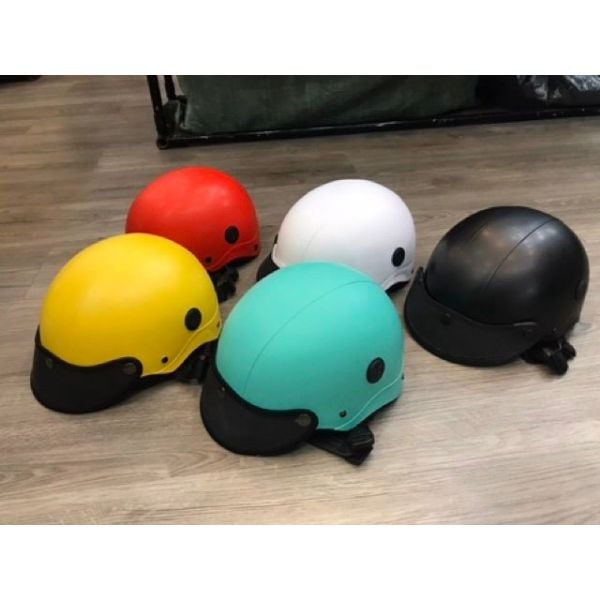 Hot trend - Nón nón bảo hiểm sơn trơn có 2 lỗ thông hơi