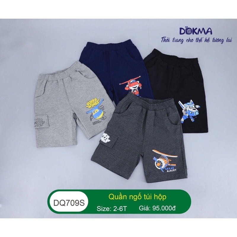 Quần đùi cộc chất cotton Doka cho bé trai