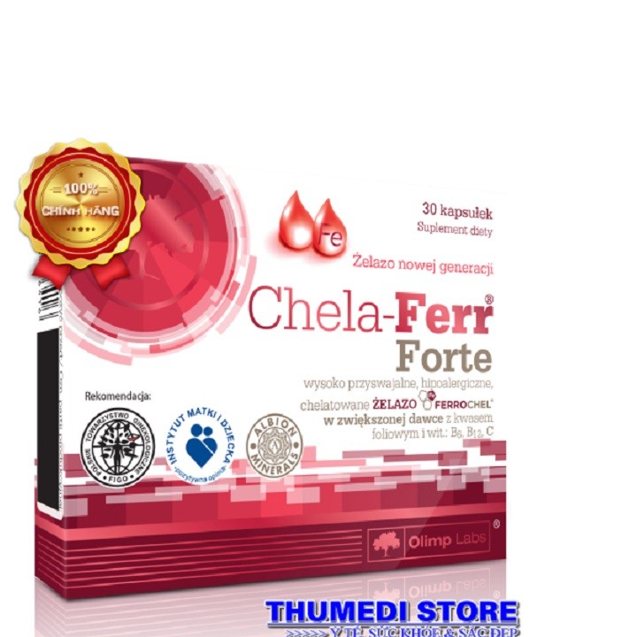Viên bổ sung sắt Chela - Ferr Forte
