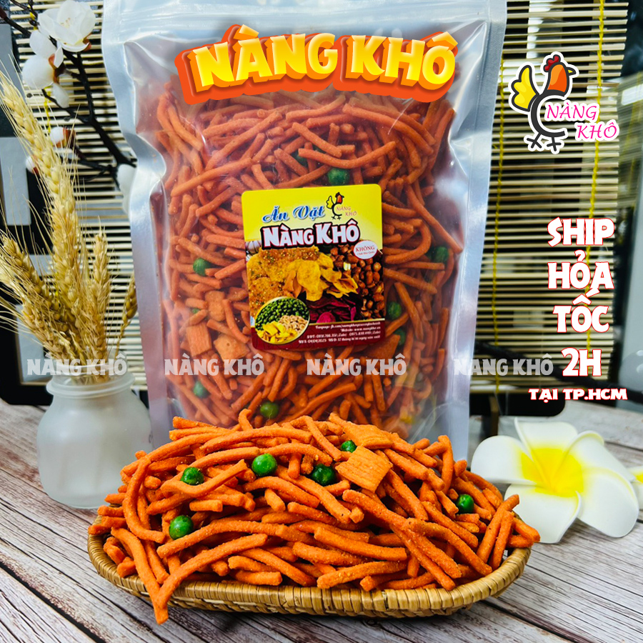 Bim bim que tăm đậu hà lan - 500 gram | đồ ăn vặt nàng khô