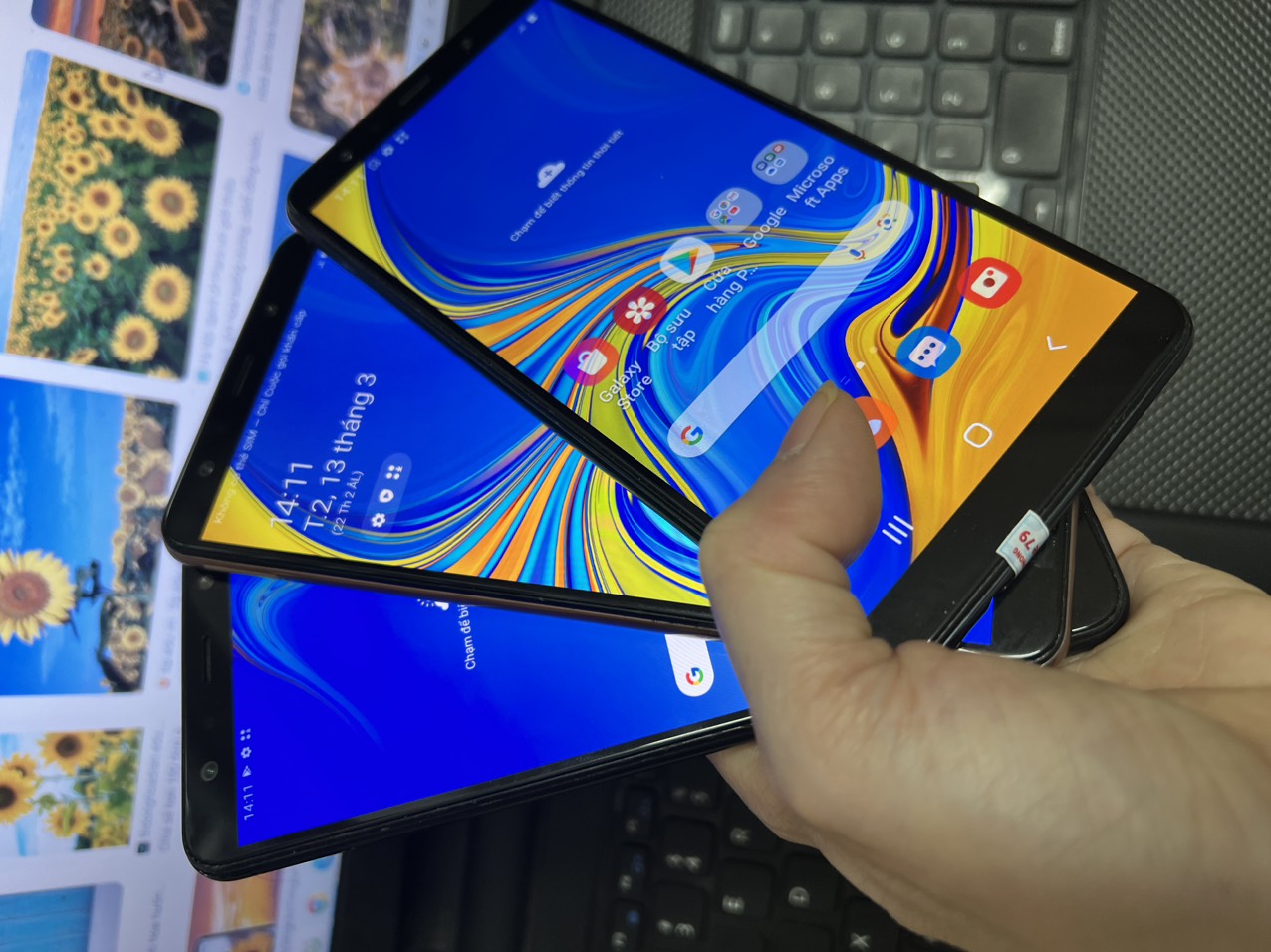 điện thoại Samsung Galaxy A7 2018 - Samsung A750 2sim ram 4G/64G Chính Hãng, cấu hình siêu khủng long, đánh mọi Game PUBG/Liên Quân/Free Fire siêu mượt