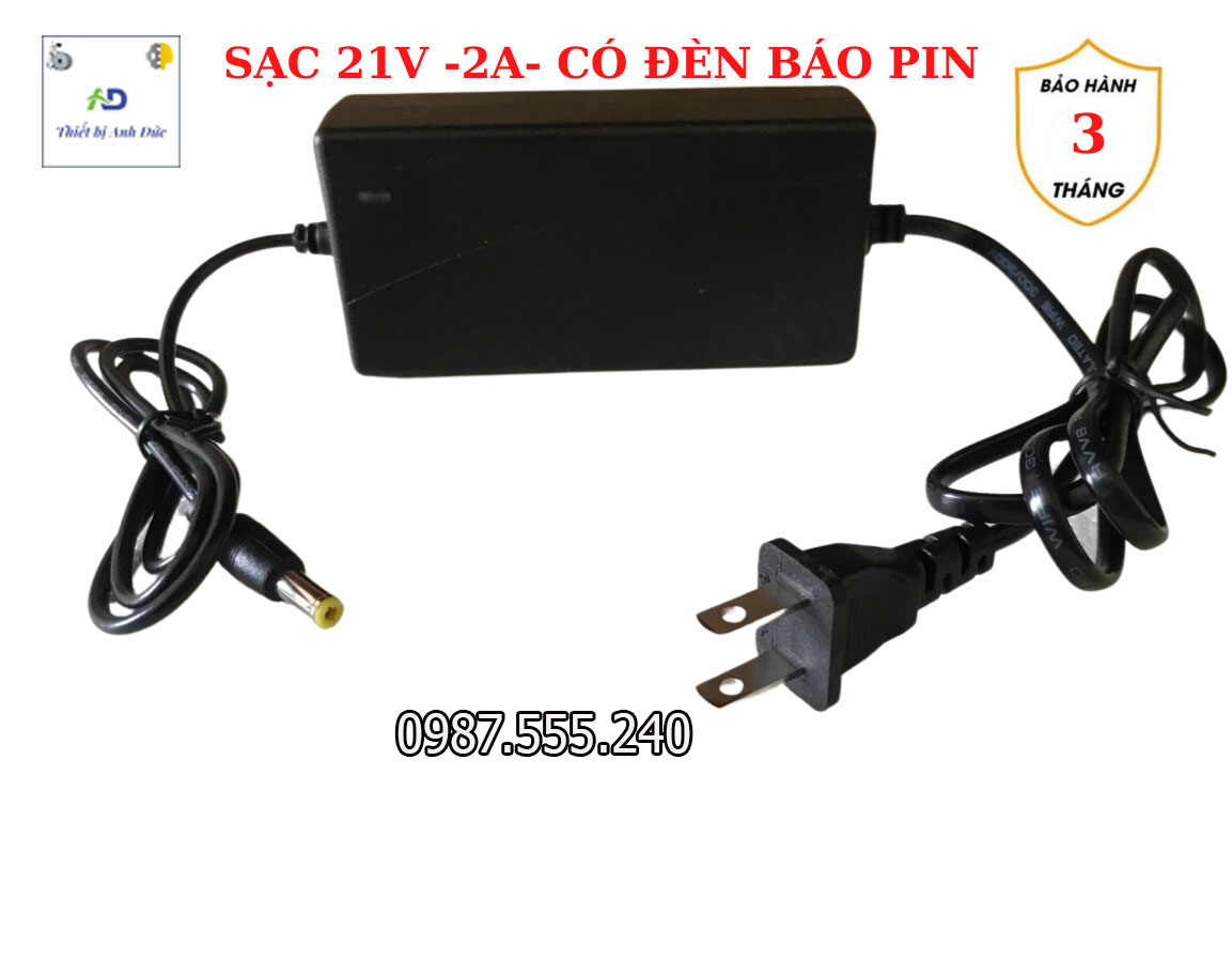 Sạc nhanh adapter 21v-2a cho pin máy khoan, máy bulong pin trung quốc