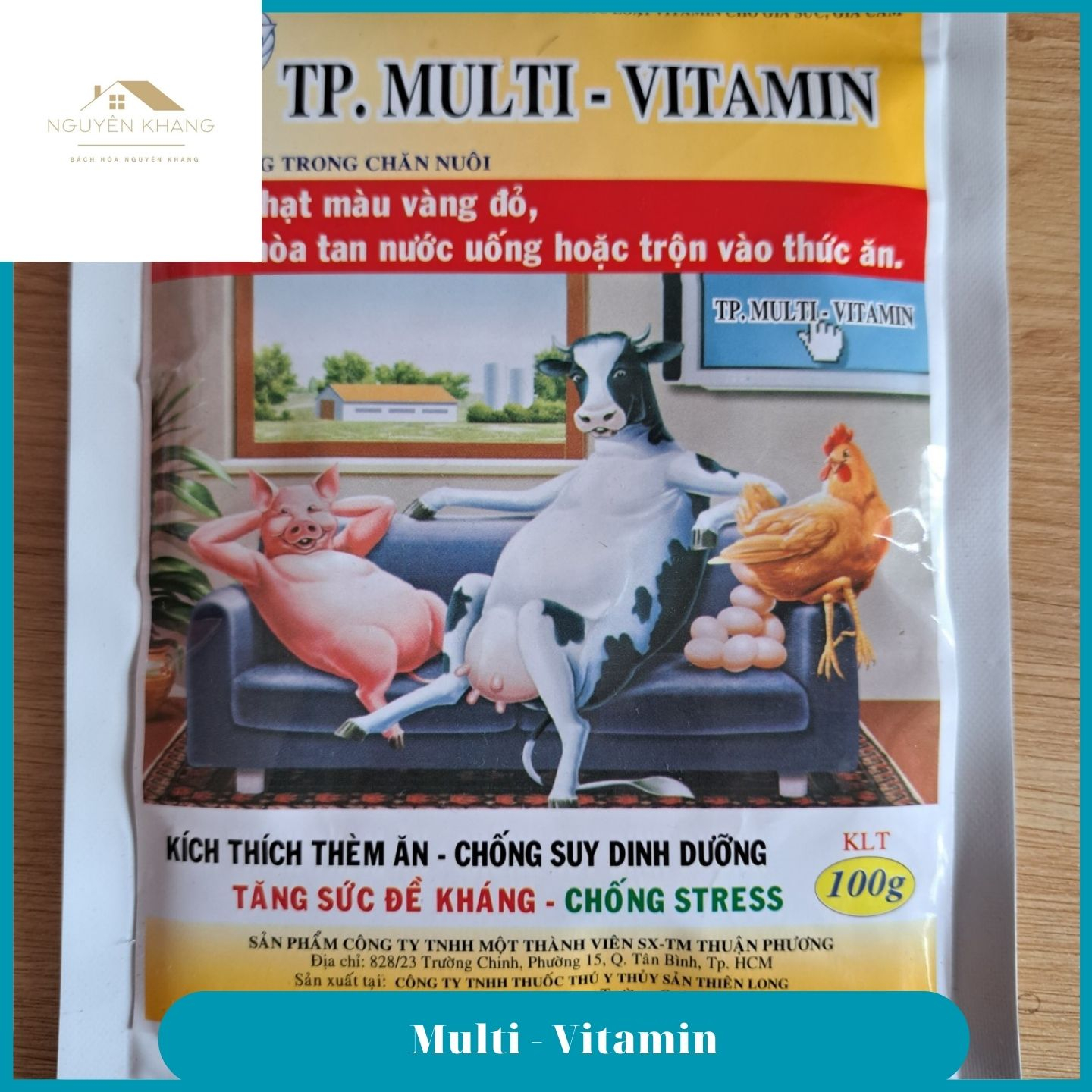 Multi- Vitamin kích thích thèm ăn, chống suy dinh dưỡng tăng sức đề kháng chống stress cho gà bò heo chim cút vịt