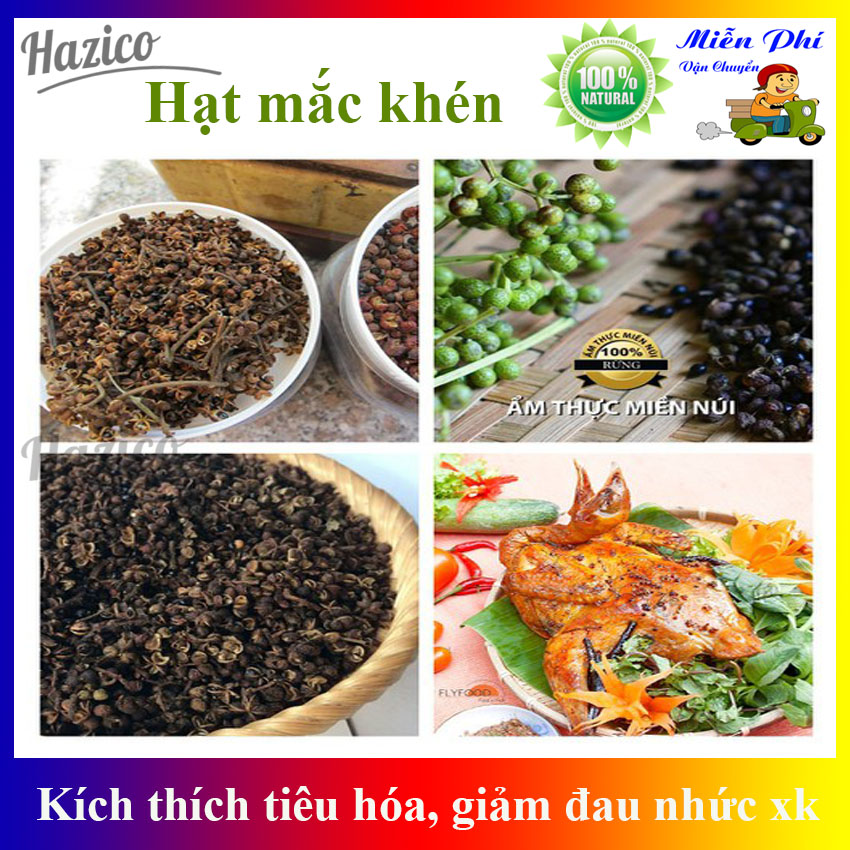 Hạt mắc khén Hazico 100g hạt tiêu rừng Tây Bắc làm gia vị chấm, ướp thịt, muối chấm hoa quả, kích thích tiêu hóa , giảm đau xương khớp