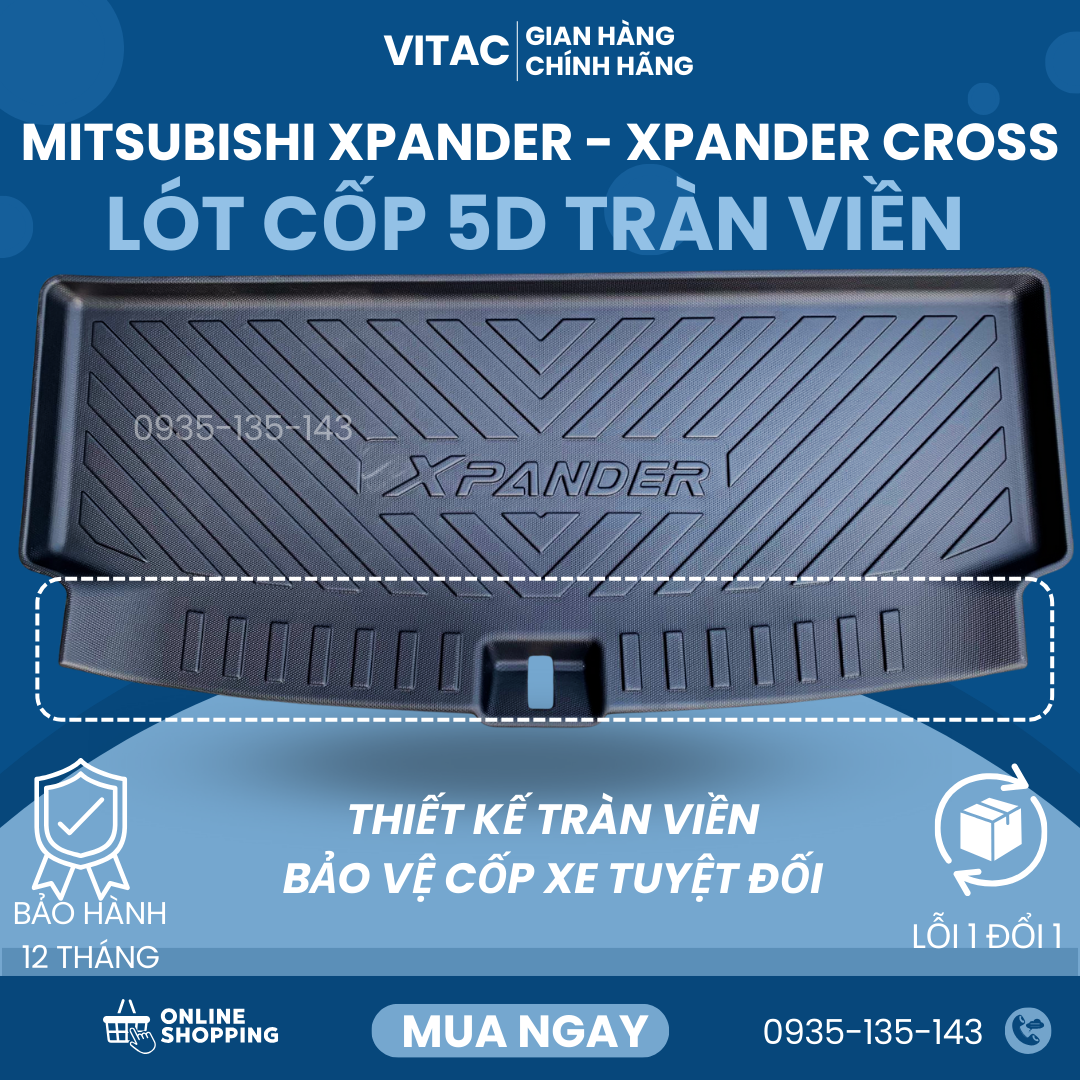Lót cốp tràn viền xpander - xpander cross 2018-2023