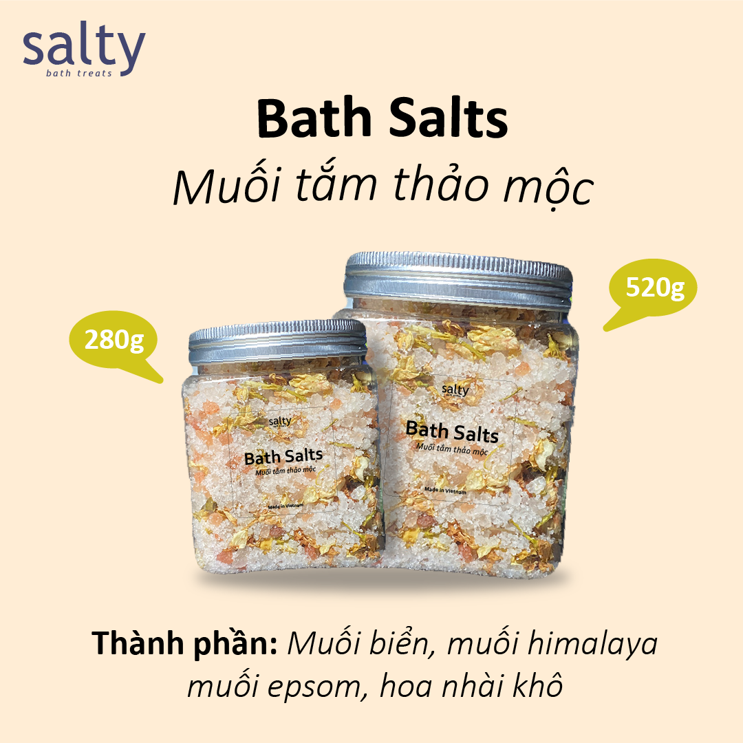 TỔNG HỢP [Salty] Muối tắm ngâm bồn / Muối tắm thảo mộc / Bath Salts