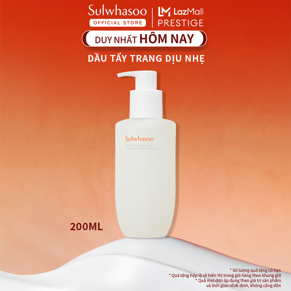 Dầu Tẩy Trang Dịu Nhẹ Làm Sạch Sâu Sulwhasoo Gentle Cleansing Oil 200ml Cho Làn Da Thông Thoáng Nhẹ Nhàng
