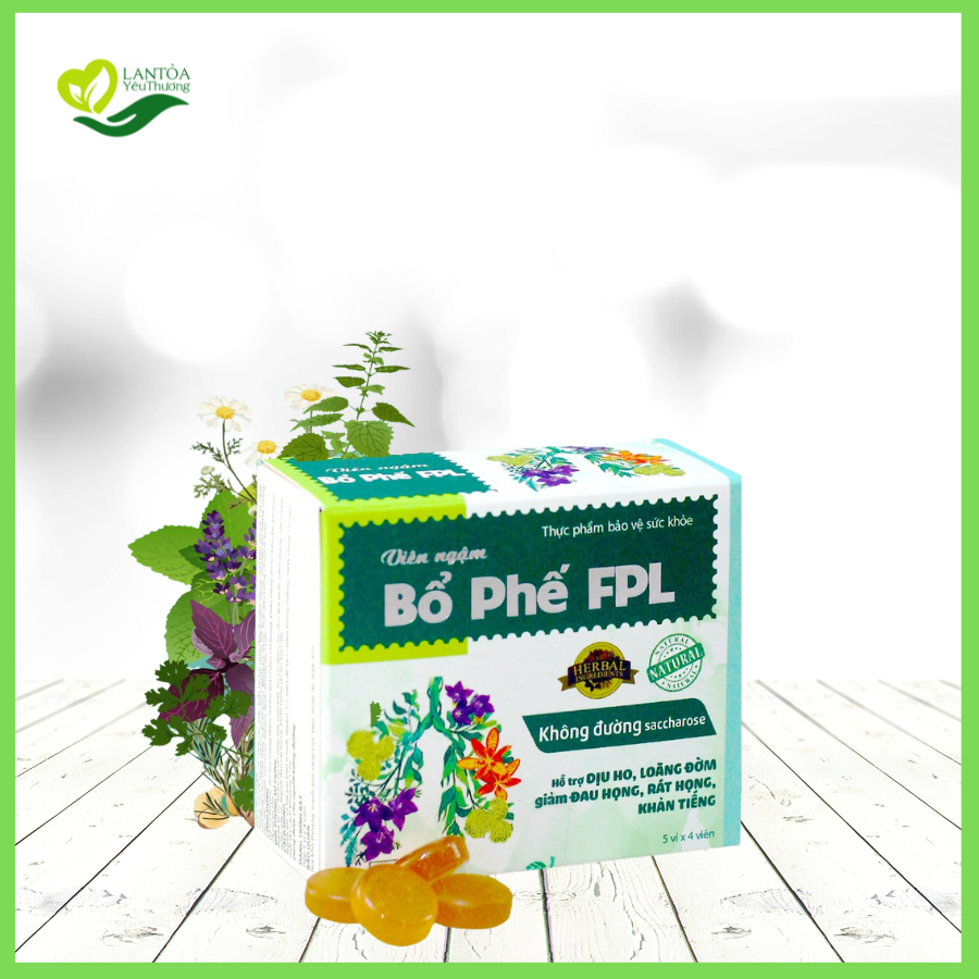 Viên ngậm bổ phế fpl, hỗ trợ bổ phế